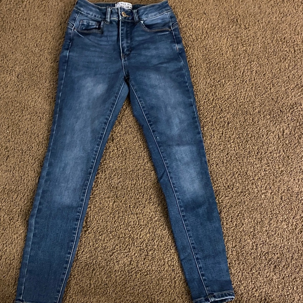 Wax Jean Women's Skinny Jeans in Deep Blue